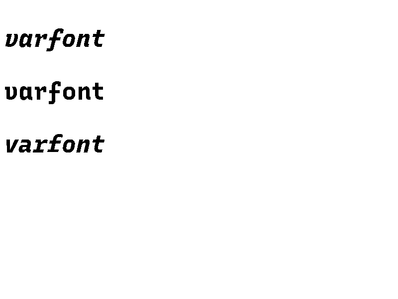 Expected rendering