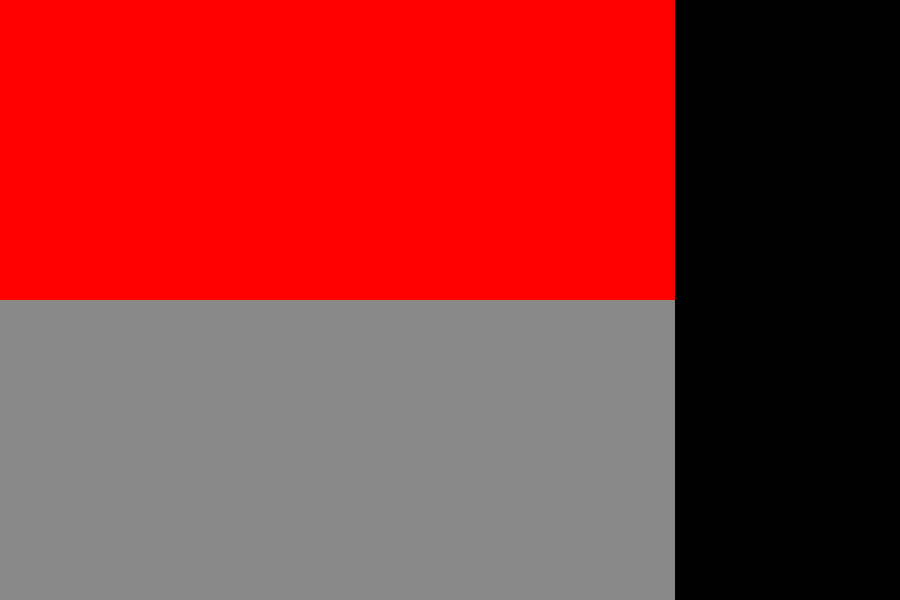 Magnified old corner with detached black square in the status bar