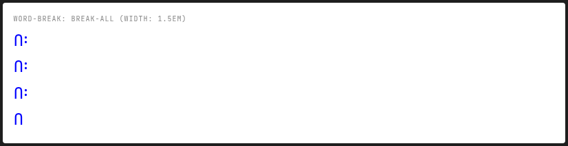 Expected rendering
