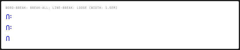 Expected rendering