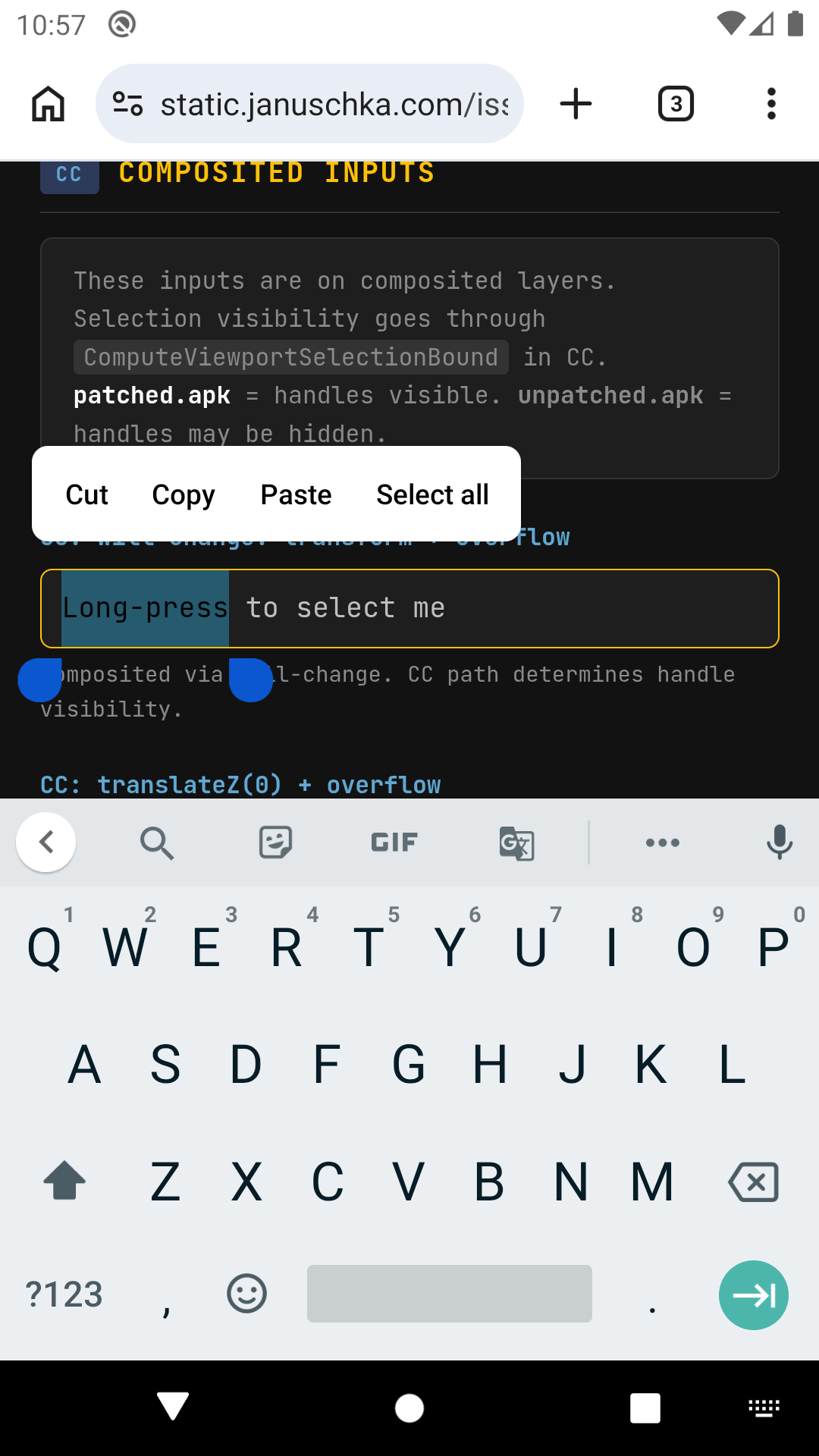 CC Patched - handles visible